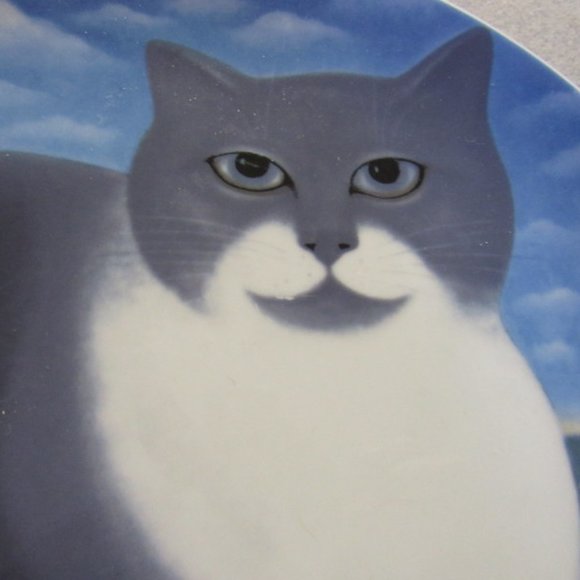 COLLECTOR CAT PLATE. "CATS AWAY" by Martin Leman - Picture 2 of 4
